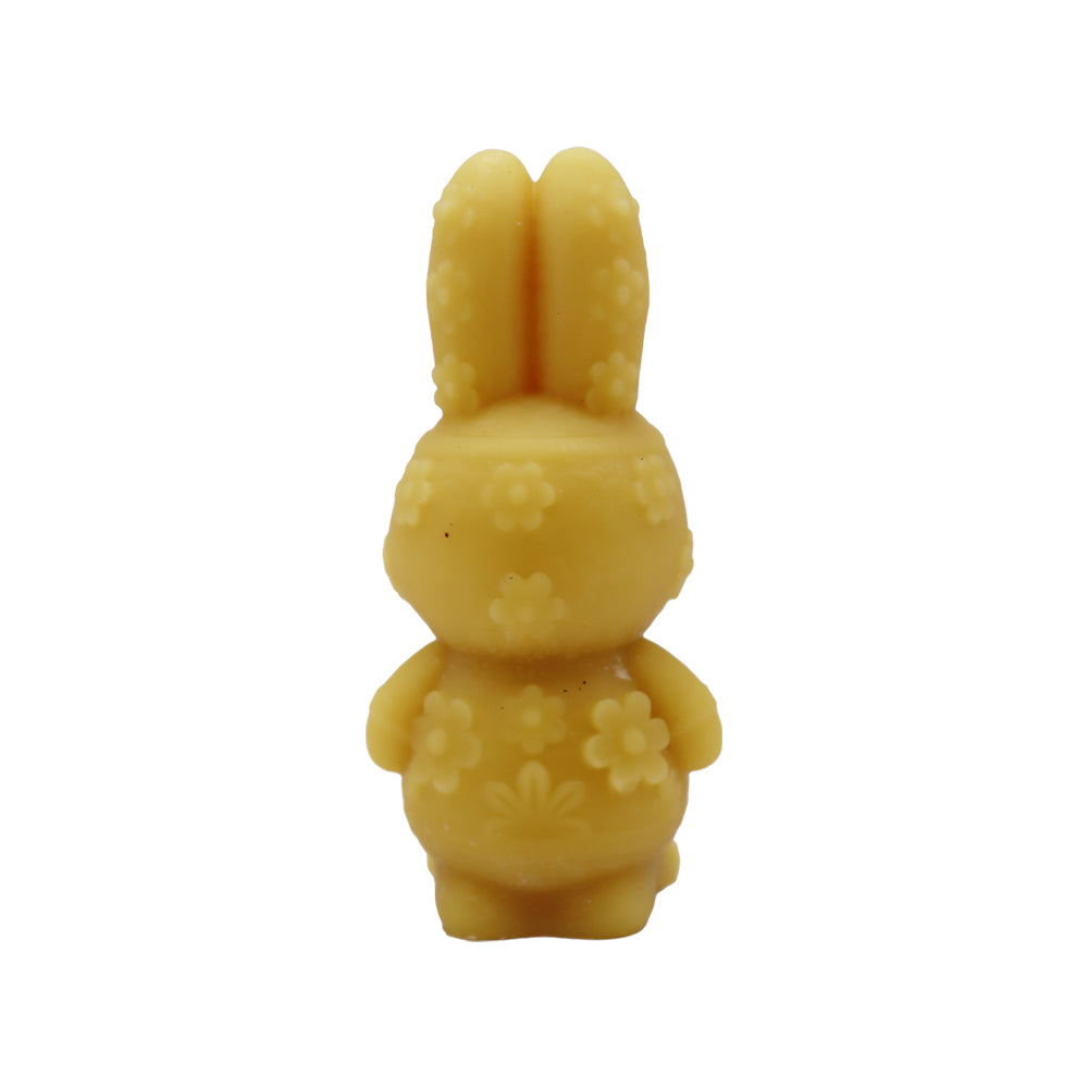 Bienenwachskerze „Blumenhase“