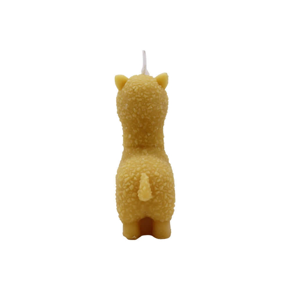 Bienenwachskerze „Kleines Alpaka“