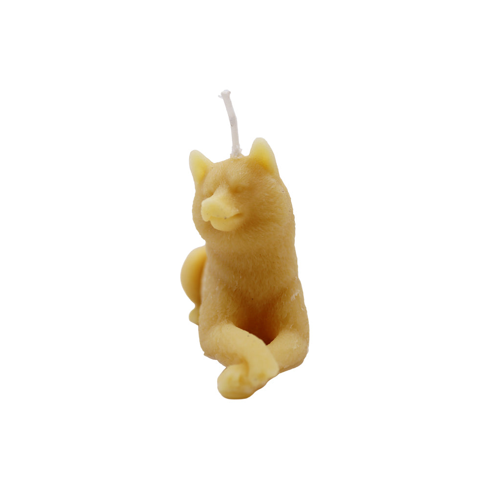 Bienenwachskerze „Liegender Hund“