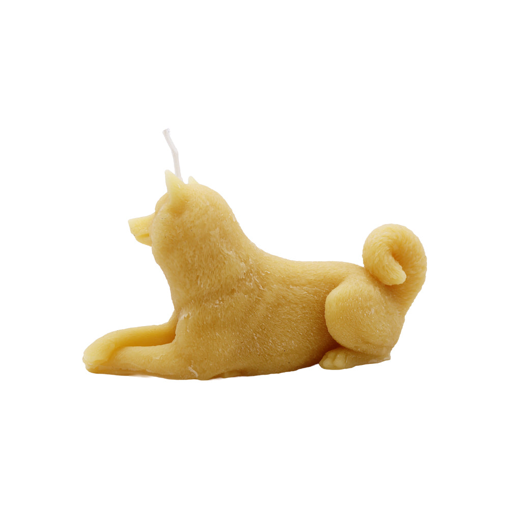 Bienenwachskerze „Liegender Hund“