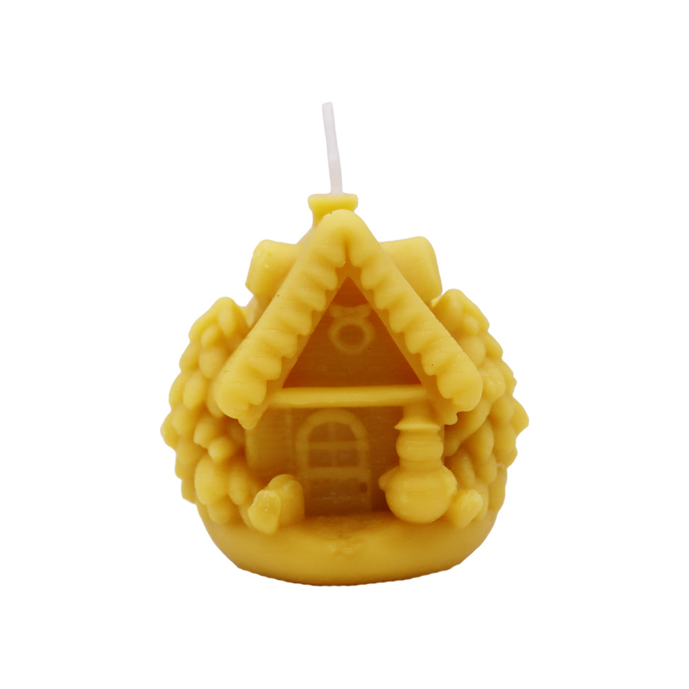 Bienenwachskerze „Winterhaus“