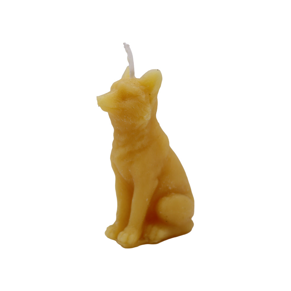 Bienenwachskerze „Wolfhund“