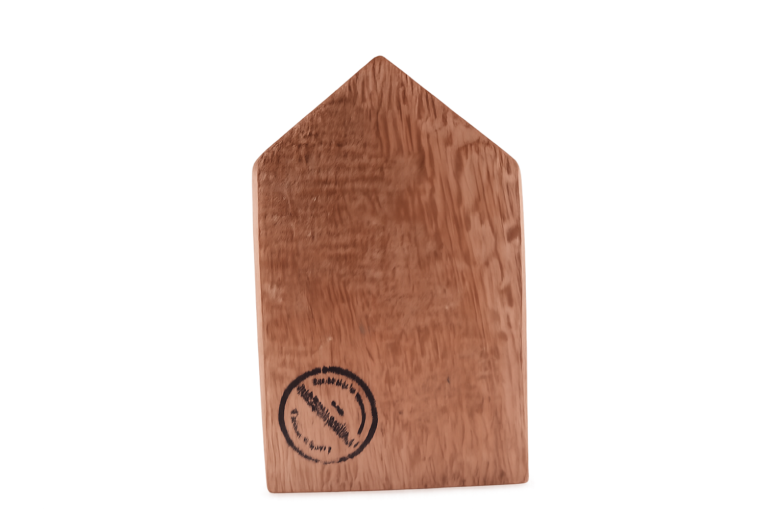 Dekorativer Fotohalter Haus Pastell aus Weinfass-Holz