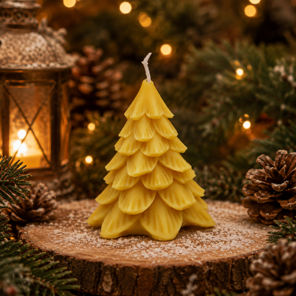 Bienenwachskerze „Tannenbaum“