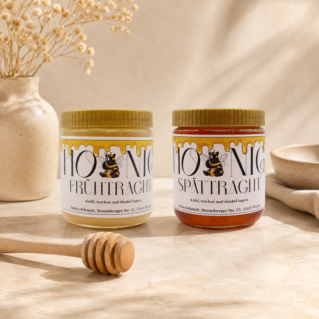 Miel de notre rucher – Récolte de printemps & Récolte d'été