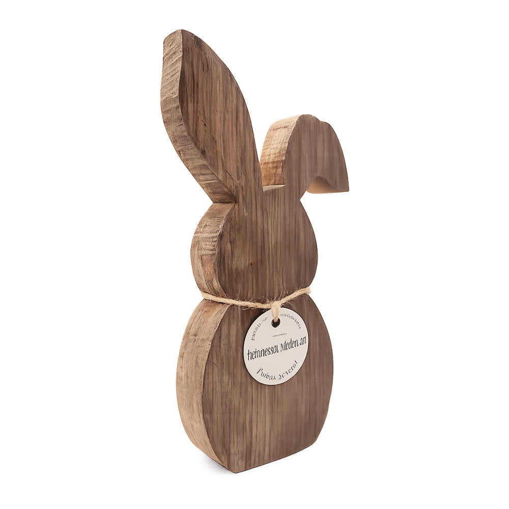 Deko-Hase mit Schlappohr aus Holz alter Weinfässer