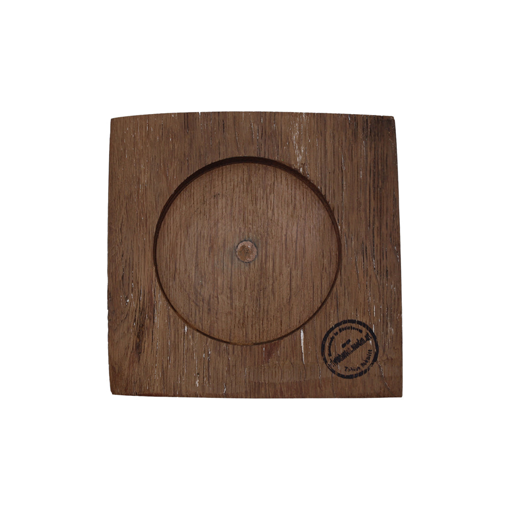 Glasuntersetzer aus Holz alter Weinfässer