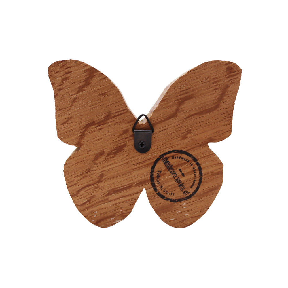 Großer bunter Schmetterling 3 in 1 aus Holz alter Weinfässer