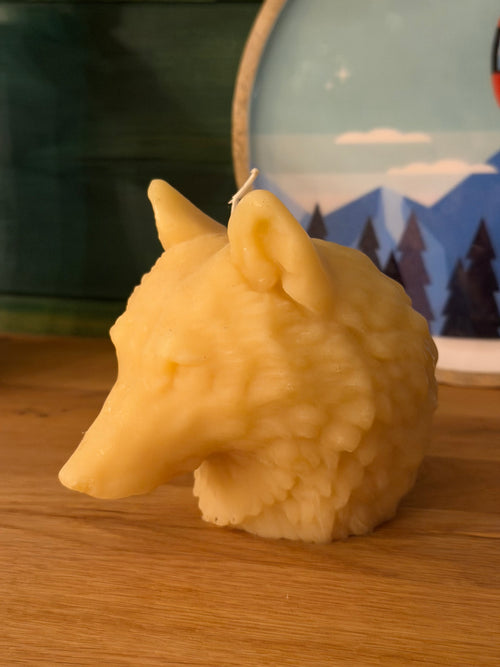 Bienenwachskerze "Wolf XXL"