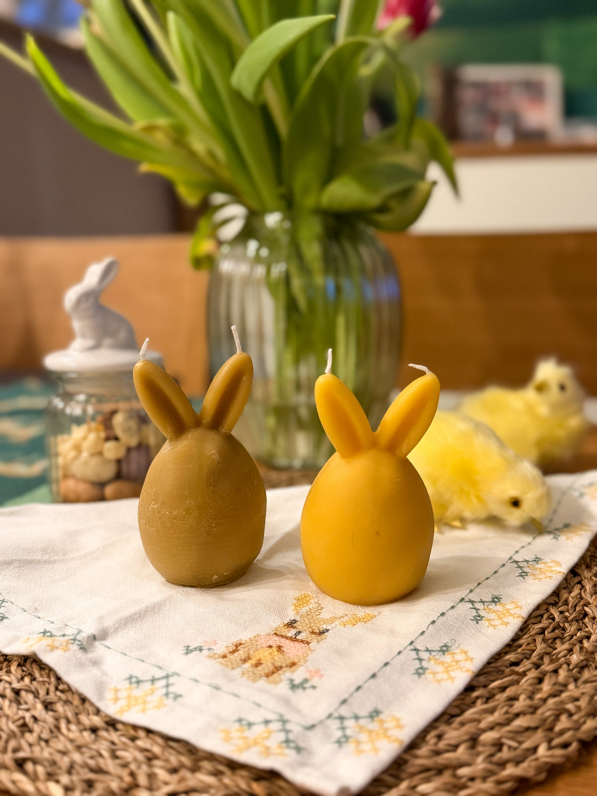 Bienenwachskerze „Osterhase“