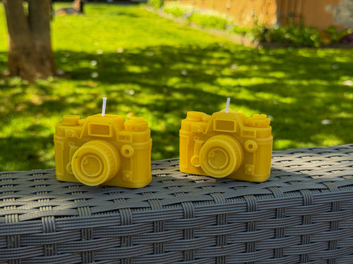 Bienenwachskerze „Fotoapparat“