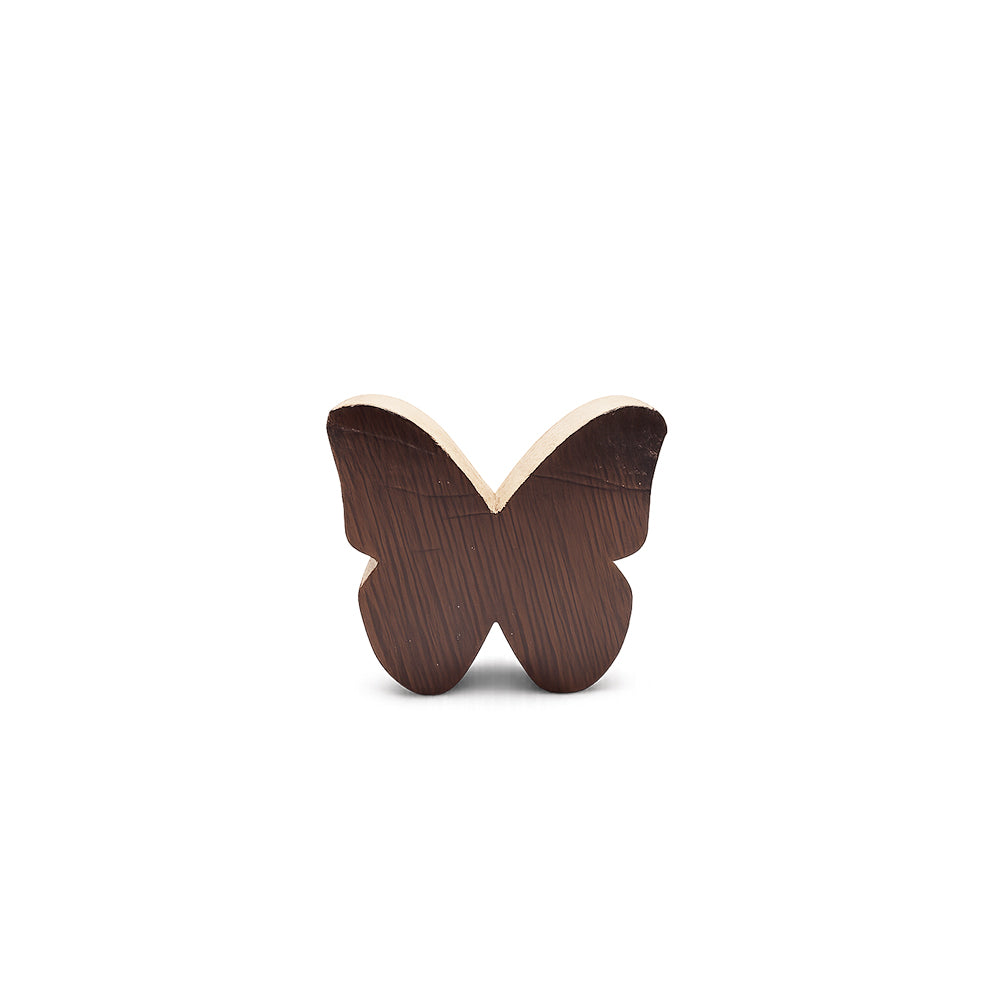 Kleiner Holzschmetterling aus Weinfass-Holz – zum Stellen & Aufhängen