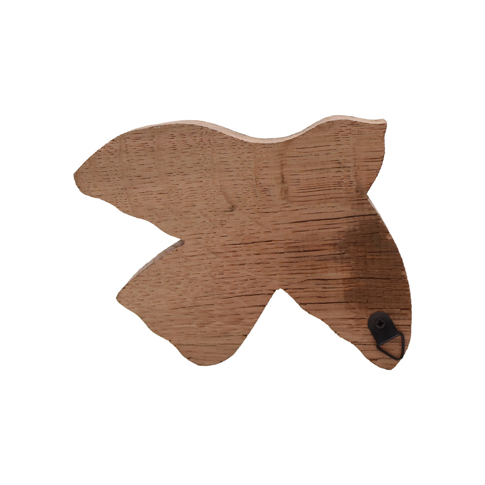 Vogel aus Weinfass-Holz – zum Stellen & Aufhängen