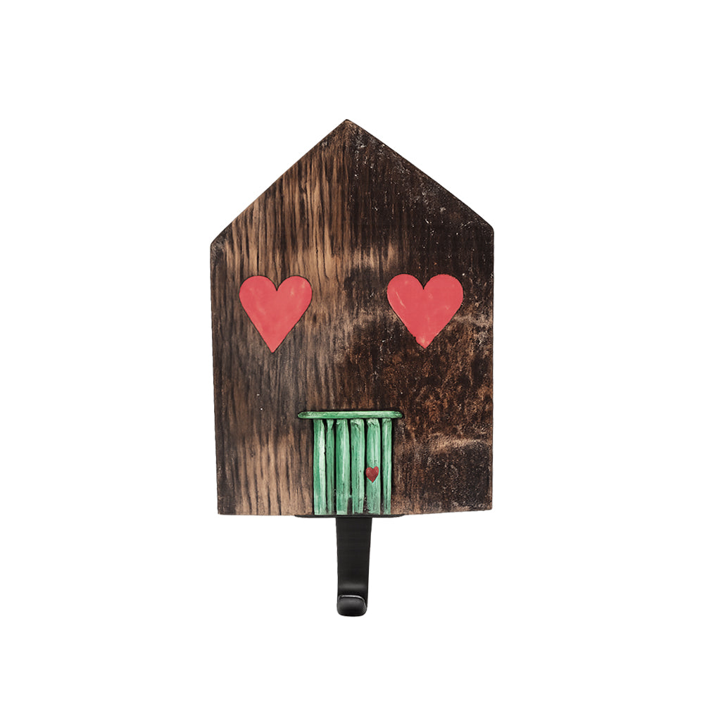 Haus-Wandhaken aus Weinfass-Holz