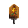 Kleiner Haus-Wandhaken aus Weinfass-Holz