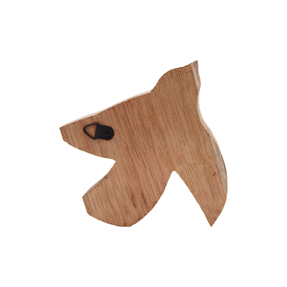 Vogel mit Herzen aus Weinfass-Holz – zum Stellen & Aufhängen